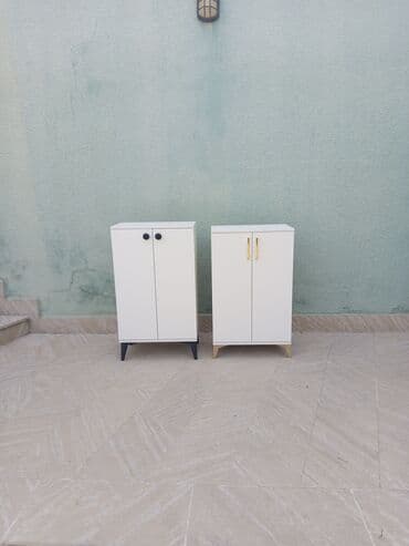 Mərmər effektli PVC panellər: Yeni, Açılan, 2 qapılı Düz dolab, Ayaqqabı dolabı — 8