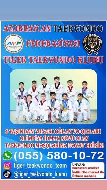 kubok qiyməti: Taekvondo məşqlərinə Zabrat Məhəmmədi Kürdəxanı və Pirşagı sakinləri — 1