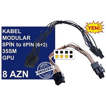 Техника и электроника: Kabellər "8PİN MALE to 8PİN MALE Original” MƏHSULLAR TAM ORİGİNALDIR — 3