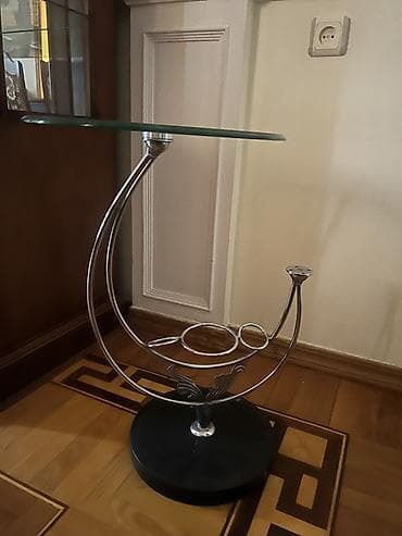 tibbi forma: Şüşə üstlü dekorativ yan masa - Dizayn: Modern/Art-deko üslubunda — 3
