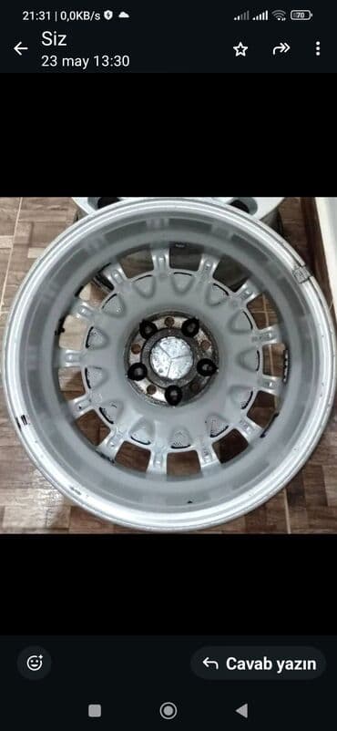 Disk təkər Mercedes-Benz R 16, 5 Boltlu