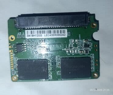 Другие комплектующие: SATA SSD lövhəsi – 1.8" form‑faktor (mSATA deyil), standart SATA güc — 1