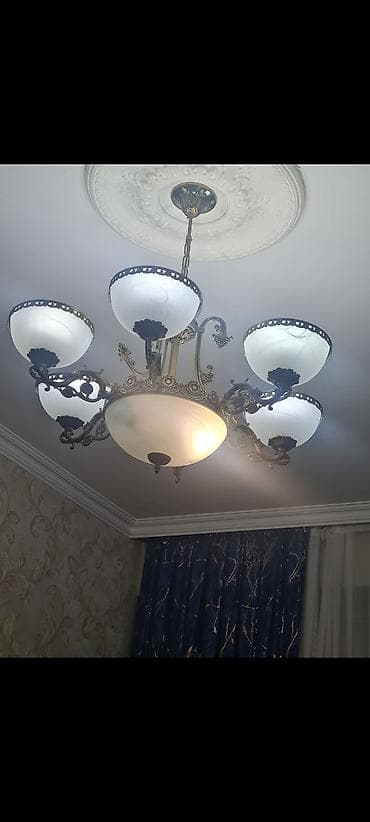 Çılçıraq, 6 lampa, Metal
