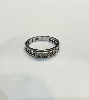 Üzük, Ağ qızıl, 585 Əyar