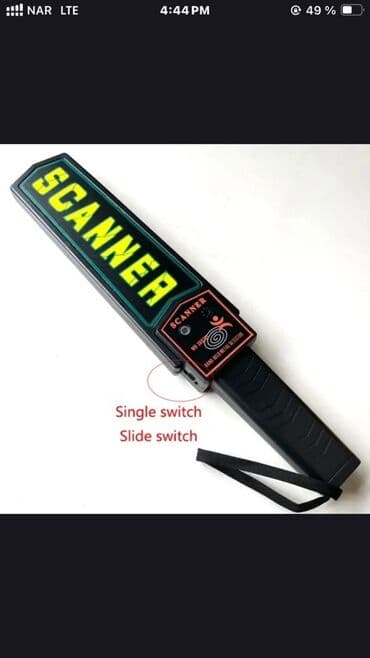 Əl ilə idarə olunan metal detektoru MD-3003B. Bu cihaz, təhlükəsizlik