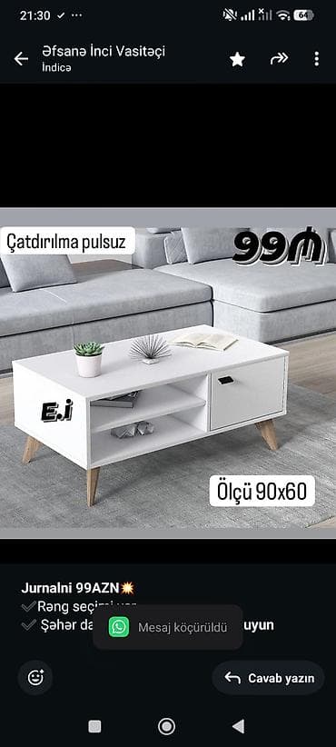 balkon masa: *Jurnalni 99AZN💥* ✔️Rəng seçimi var ✔️ Şəhər daxili Çatdırılma və — 1