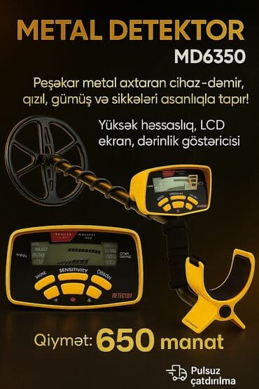 Metal detektor MD6350 - Peşəkar metal axtaran cihaz: dəmir, qızıl