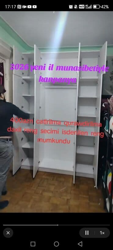 vesilkalar: Açılan, Düz dolab, Qarderob, paltar dolabı — 7