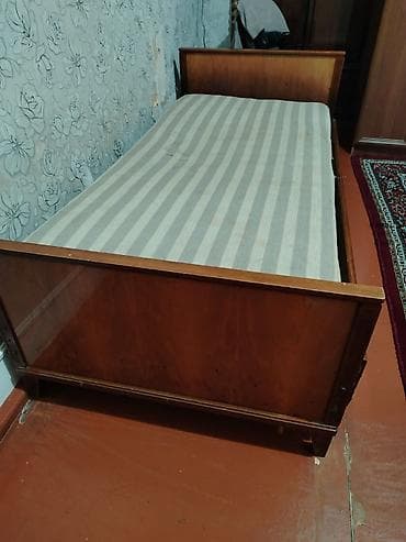 mdf panel: Təknəfərlik çarpayı, Matras ilə, Siyirməsiz — 2