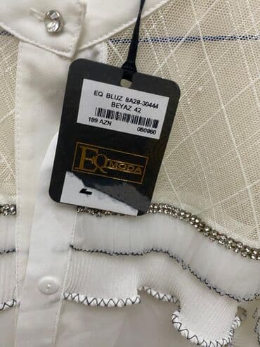Cinslər: EQ Moda kolleksiyasından qadınlar üçün ağ rəngli, uzunqol, şəffaf — 3