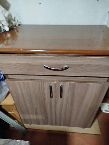 Mutfak/idarə üçün kompakt şkaf - Material: ağac teksturalı laminat — 1