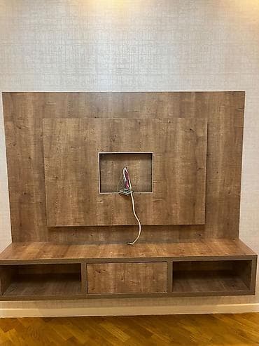 kitap refi: Düz TV altlığı, Polkalı, Laminat — 1