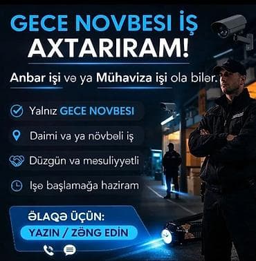 kuryer işi axtariram: Yalnız gece növbəsinə iş axtarıram — 1