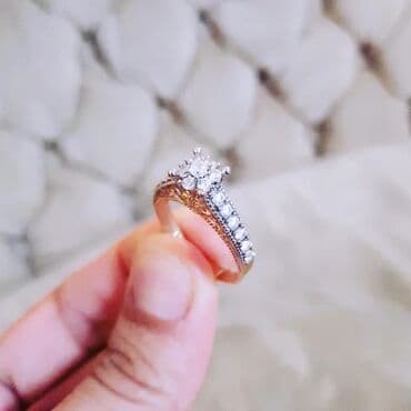 nişan donlari: Nişan, Üzük, Swarovski, Sarı qızıl, 585 Əyar — 2