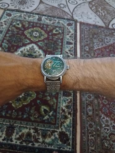 Личные вещи: Б/у, Наручные часы, Patek Phillipe, цвет - Зеленый — 3