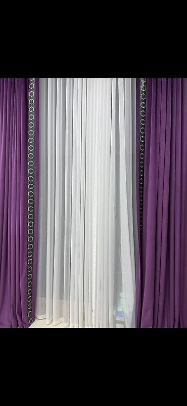 Yeni, Vilyur Pərdə, rəng - Bənövşəyi, Ünvandan götürmə, Pulsuz çatdırılma