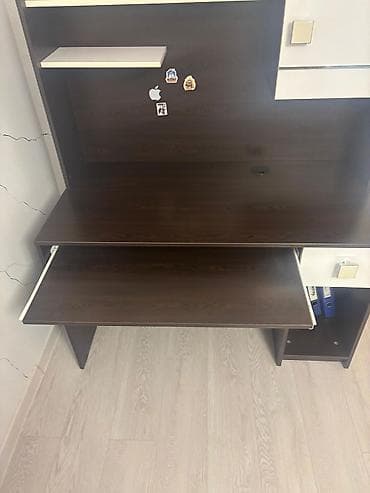 Düz masa, Polkalı, Siyirməli, MDF