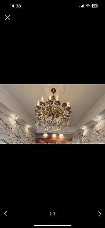 17 şam: Çılçıraq, 10 və daha çox lampa, Metal — 2