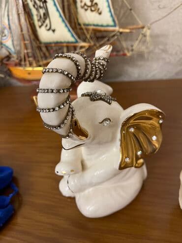 farfor fiqurlar: Fil suviner ana bala farfordu hec bir problemi yoxdur — 3