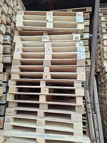 Taxta/kontrplak paletlər - Material: yüksək keyfiyyətli taxta və