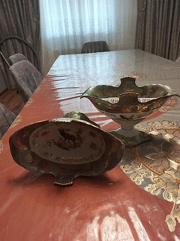 cerez qablari: Epiag Czech Republic orijinal porselen boşqab/kompotnik kanfert qabi — 2