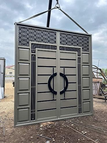 qapi taxda: Dekorativ metal giriş qapıları – lazer kəsim naxışlı, möhkəm və — 7