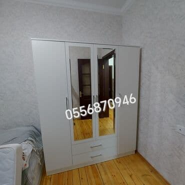 Yeni, Açılan, 4 qapılı Düz dolab, Qarderob, paltar dolabı, Azərbaycan