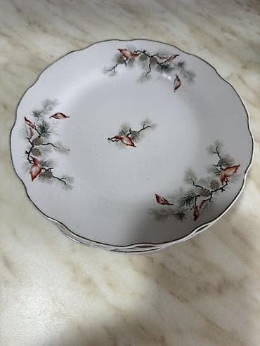 sufre instagram: Boşqablar, 6 ədədli dəst, rəng - Ağ, Farfor — 1