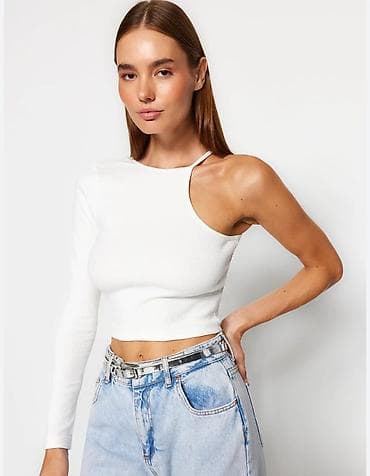 paltar satmaq: Birqollu crop top SUAL VARSA WP YAZIN Eynilə modeldəki kimidir sadəcə — 1
