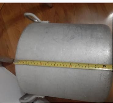 pmt qazan: İşlənmiş, Aş qazanı, rəng - Boz, Alüminium, 34 sm, Rusiya — 4