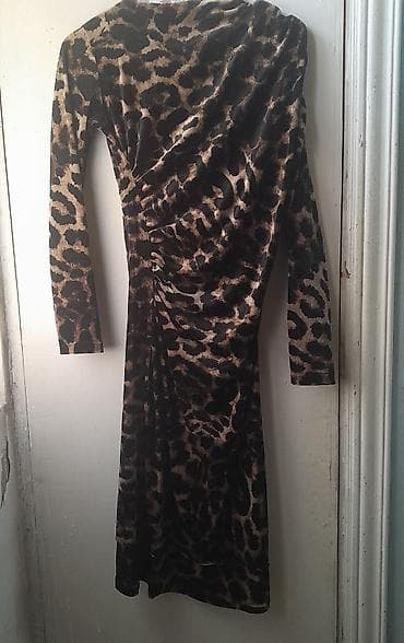 cicekli don: Leopard naxışlı qadın donu - Model: Uzun, bədənə oturan kəsim - Rəng — 1