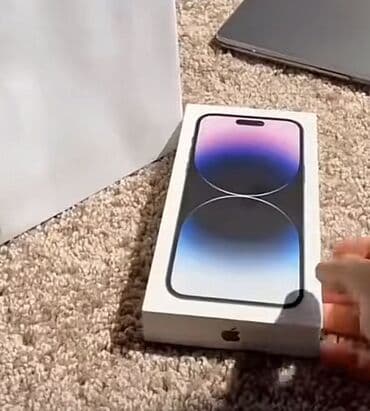 Kompüter, noutbuk və planşetlər: IPhone 14 Pro Max, 128 GB, Deep Purple, Face ID — 1