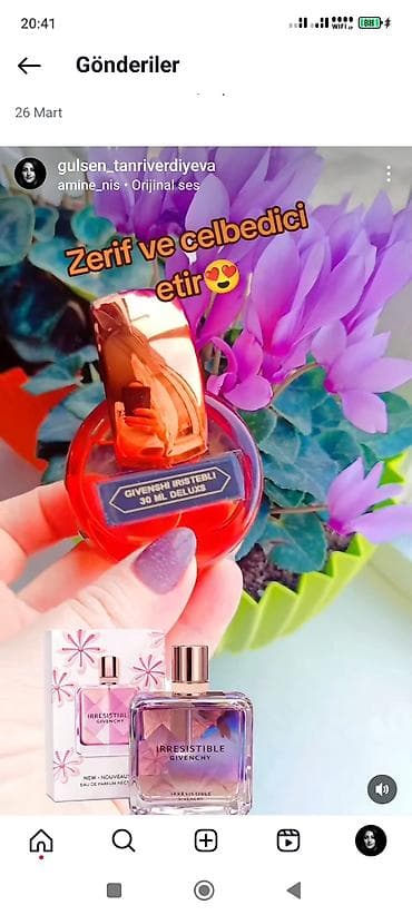 Qadın ətirləri – 30 ml Deluxs kolleksiyası - İrresistible (Givenchy