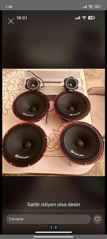 Maqnitofonlar: Dinamiklər və sabvuferlər, Alüminium — 3