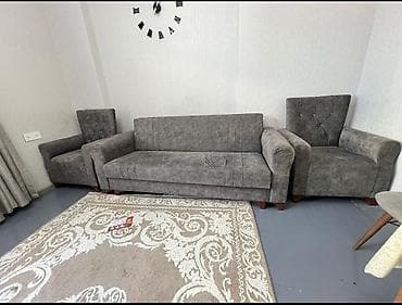 Divan, 2 kreslo, Bazasız, Açılmayan lalafo.az -da Divan, 2 kreslo, Bazasız, Açılmayan