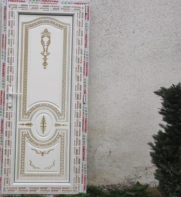 plastik qapılar: Yeni Plastik qapı Zamok və çərçivə ilə, Zəmanətli, Pulsuz quraşdırma, Pulsuz çatdırılma, Ünvandan götürmə, Rayonlara çatdırılma — 5