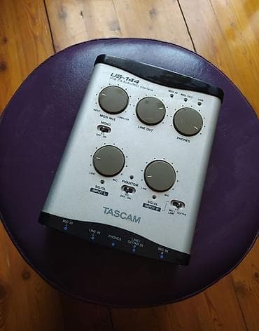Musiqi alətləri: Tascam US-144 USB Audio Interface satılır. Məhz bu firma və US-144 — 5