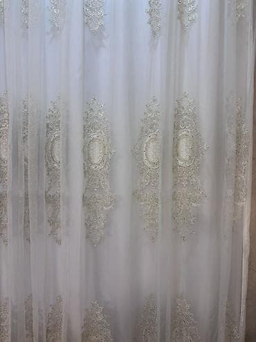 İşlənmiş, Tül, rəng - Ağ, Ünvandan götürmə, Ödənişli çatdırılma