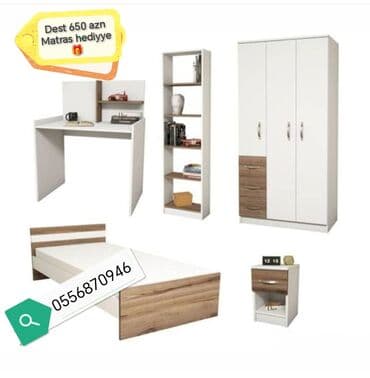 uşaq otağı: Oğlan və qız üçün, Yeni, Təknəfərlik çarpayı, Dolab, Yazı masası — 3