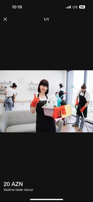 Xadimə tələb olunur — gundelik 20 azn Unvan : Ayna Sultanova ocaq