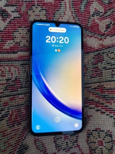 телефон fly iq459 evo chic 2: Samsung Galaxy A34 5G, 128 GB, rəng - Qara, Barmaq izi — 2