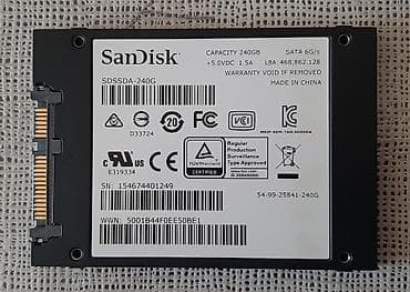 m2 ssd: SSD SanDisk 240GB 100% 🟢 Satdıqda digər CPU'lar və Ram'lar var — 2