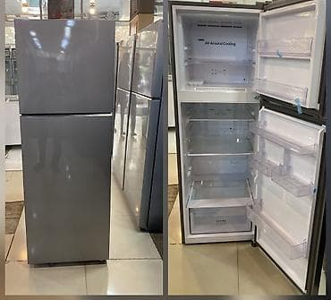 İkiqapılı soyuducu (yuxarıda dondurucu) - Rəng: metalik boz - Dizayn