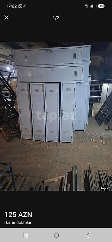 Məhsul: Dəmir dolablar - Material: qalın metal korpus, havalandırma