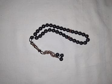 ebonit tesbeh: Qara muncuqlu təsbeh. Metrolara çatdırılma mümkündür.Dənələri tamdır — 3