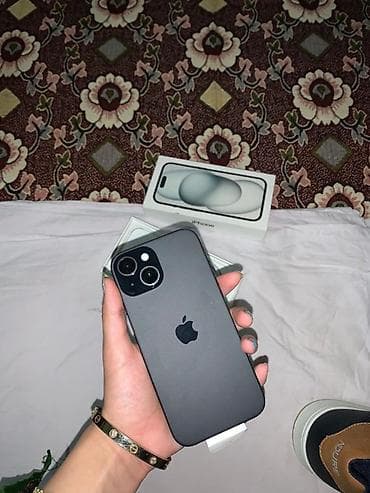 IPhone 15, 128 GB, Qara, Face ID