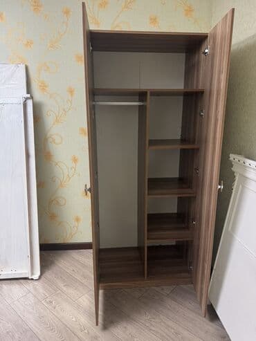 metbex şkafi: Açılan, 2 qapılı Düz dolab, Qarderob, paltar dolabı — 3