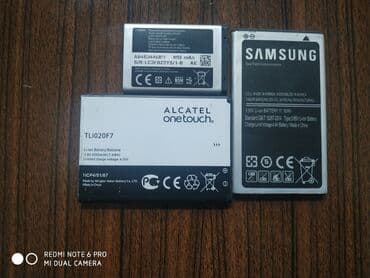 Telefon batareyaları. Balaca 2 AZN, digərləri 5 azn. Endirim də