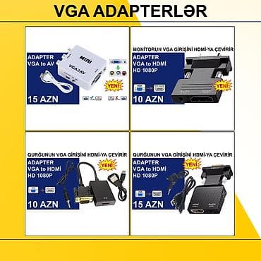 VGA Adapterlər/Konverterlər (Çeviricilər) ⭐VGA to AV – 15 AZN ⭐VGA to at lalafo.az VGA Adapterlər/Konverterlər (Çeviricilər) ⭐VGA to AV – 15 AZN ⭐VGA to