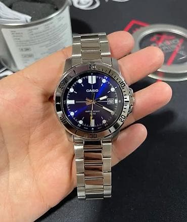 Новый, Наручные часы, Casio, цвет - Голубой